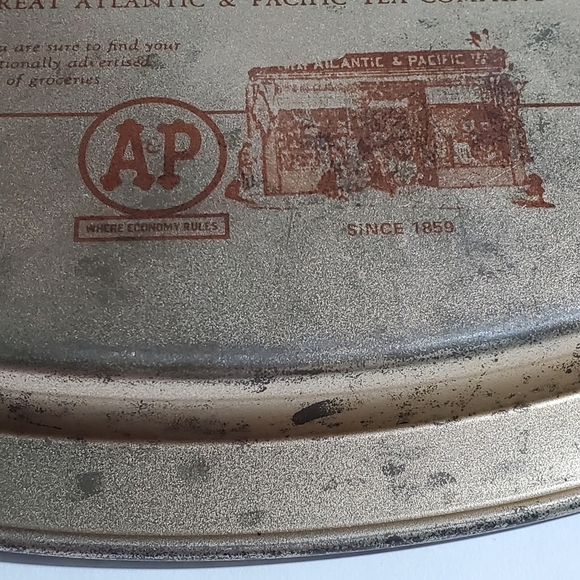 Vintage Great Atlantic & Pacific Tea co serving tray - Picture 5 of 9